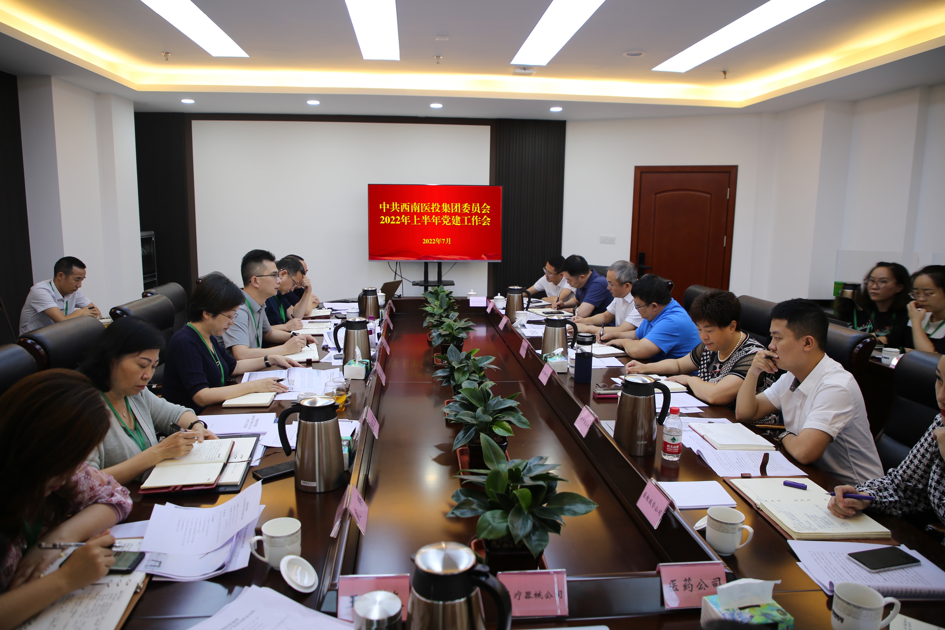 黨建引領(lǐng)風帆勁 凝心聚力砥礪行——西南醫(yī)投集團召開2022年上半年黨建工作會議